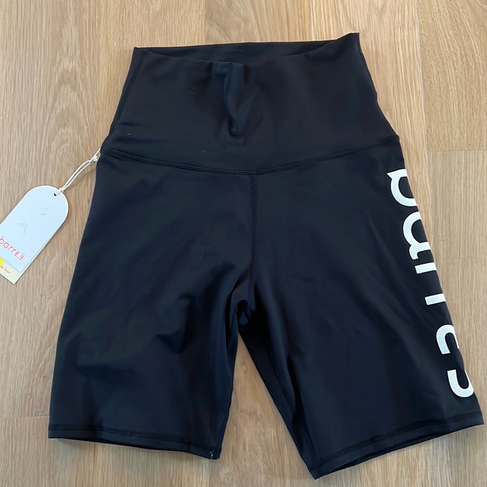 Barre3 signature bike shorts- new with tags
